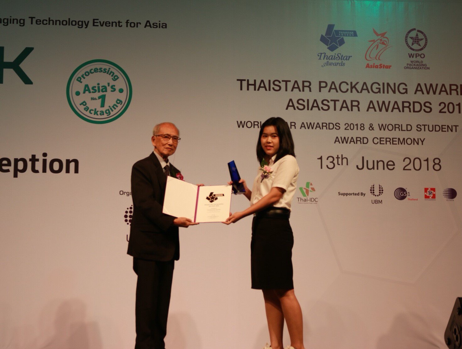 พิธีมอบรางวัล THAISTAR PACKAGING AWARDS 2018