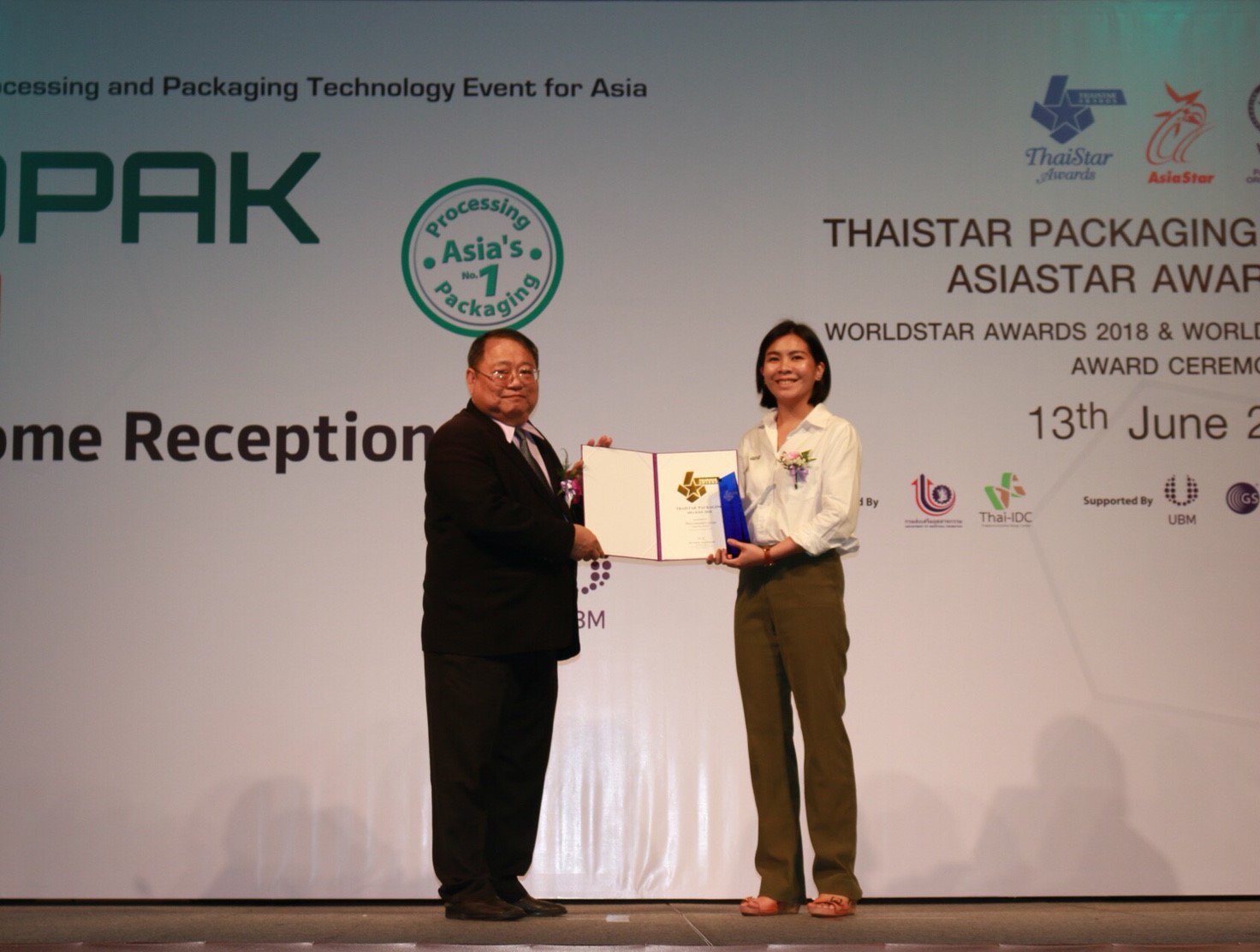 พิธีมอบรางวัล THAISTAR PACKAGING AWARDS 2018