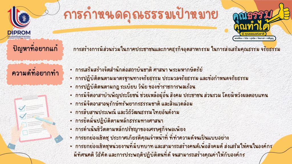 กส.กสอ. เผยแพร่องค์ความรู้ การส่งเสริมคุณธรรมจริยธรรมประจำหน่วยงาน ประจำปีงบประมาณ พ.ศ. 2569