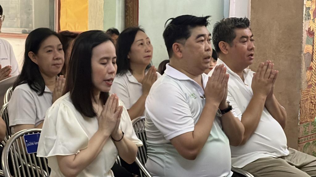 ผอ.กส.กสอ. นำทีมผู้บริหารและเจ้าหน้าที่ ดำเนินกิจกรรม “ส่งเสริมหลักธรรมทางศาสนาเสริมสร้างศรัทธา ชาว กส.กสอ”