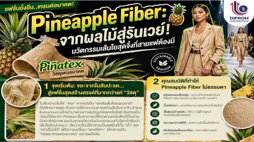 Pineapple Fiber: จากผลไม้สู่รันเวย์! นวัตกรรมเส้นใยสุดจึ้งที่สายแฟต้องมี